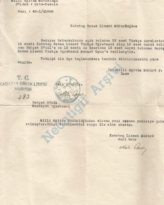 Kabatas_Sariyer_EkGorev